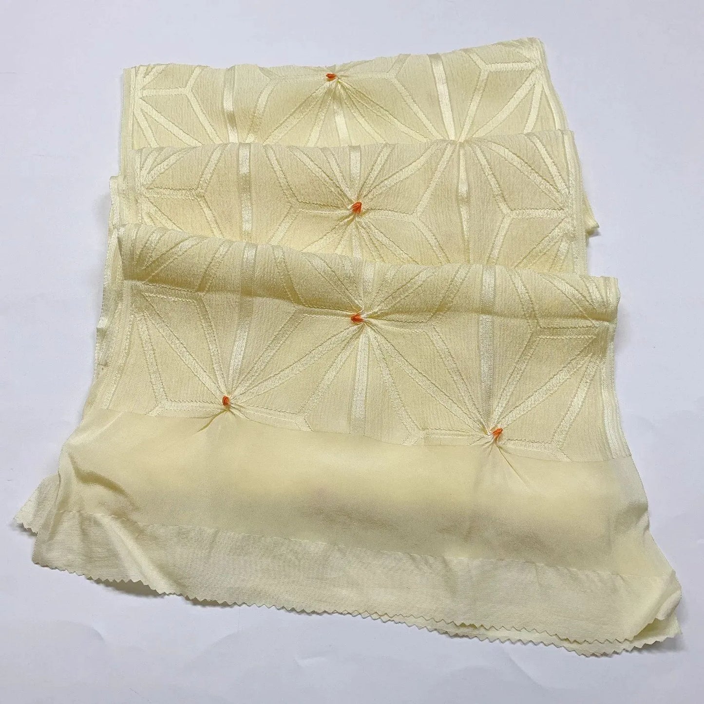 7416# Japanese Kimono Accessory Obiage and Obijime 2-piece Set Silk Shibori