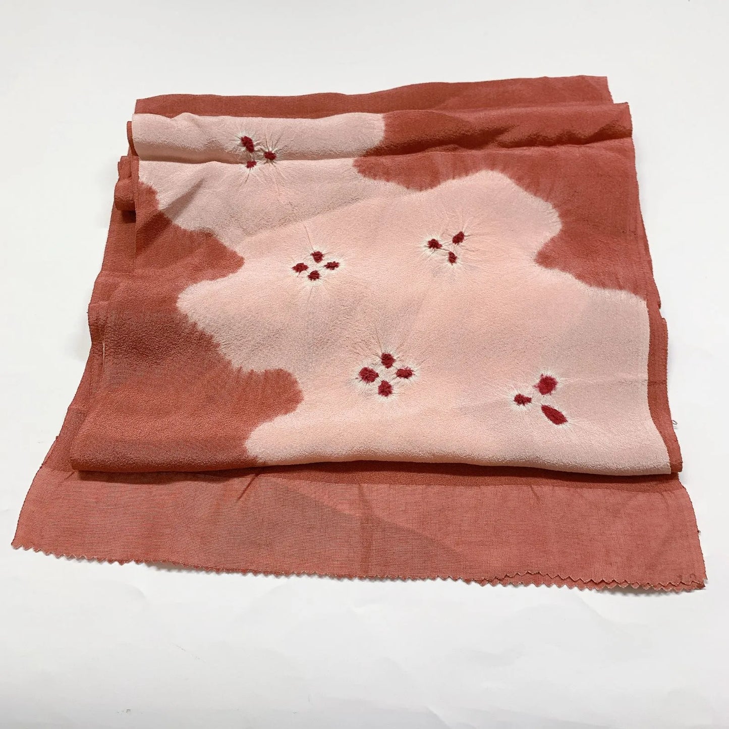 7431# Japanese Kimono Accessory Obiage and Obijime 2-piece Set Silk Shibori