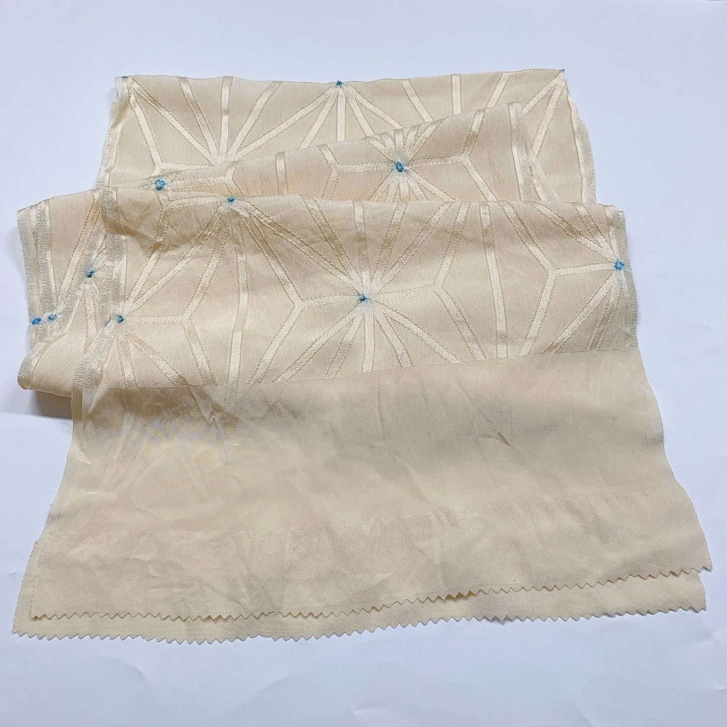 7436# Japanese Kimono Accessory Obiage and Obijime 2-piece Set Silk Shibori