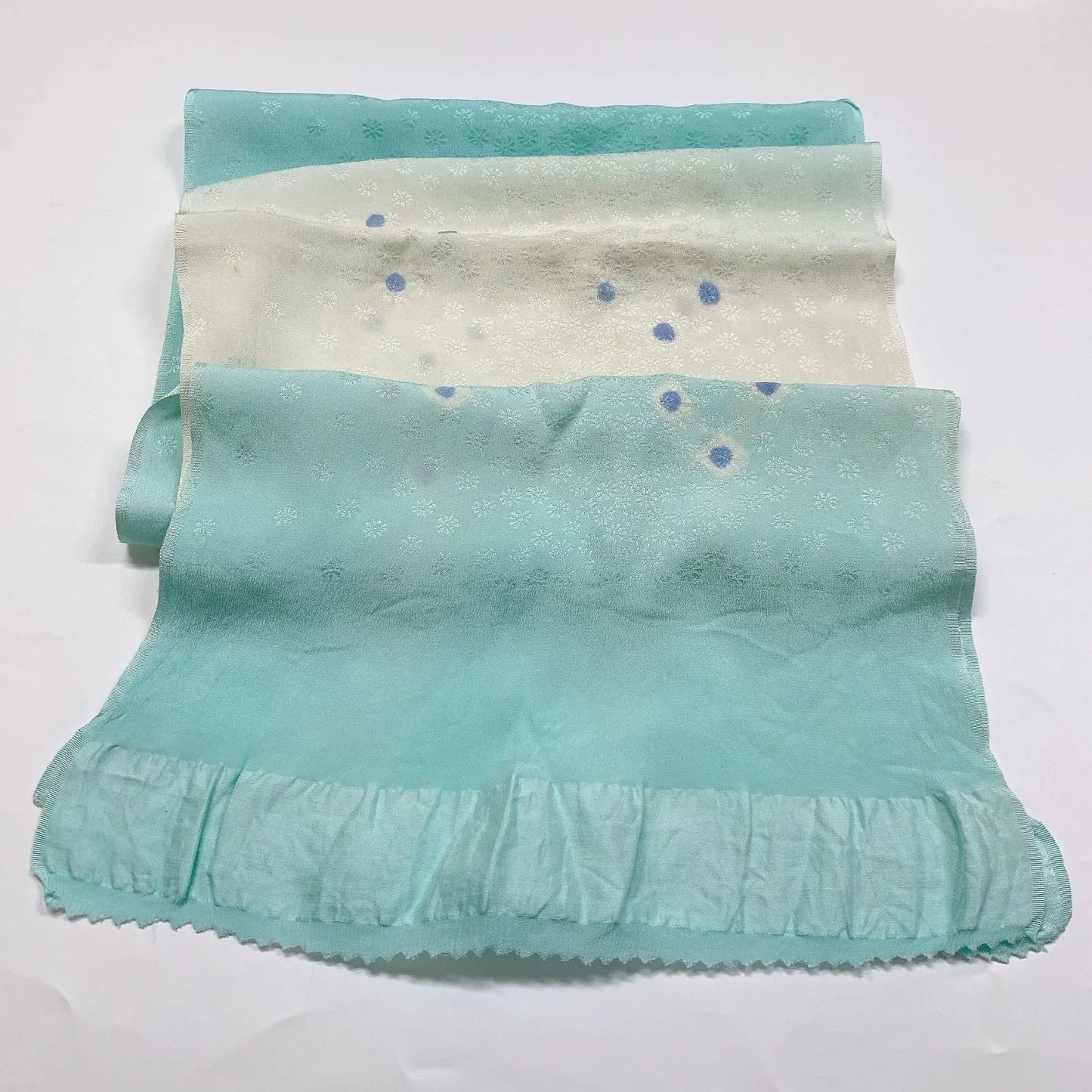 7437# Japanese Kimono Accessory Vintage Obiage and Obijime 2-piece Set Silk