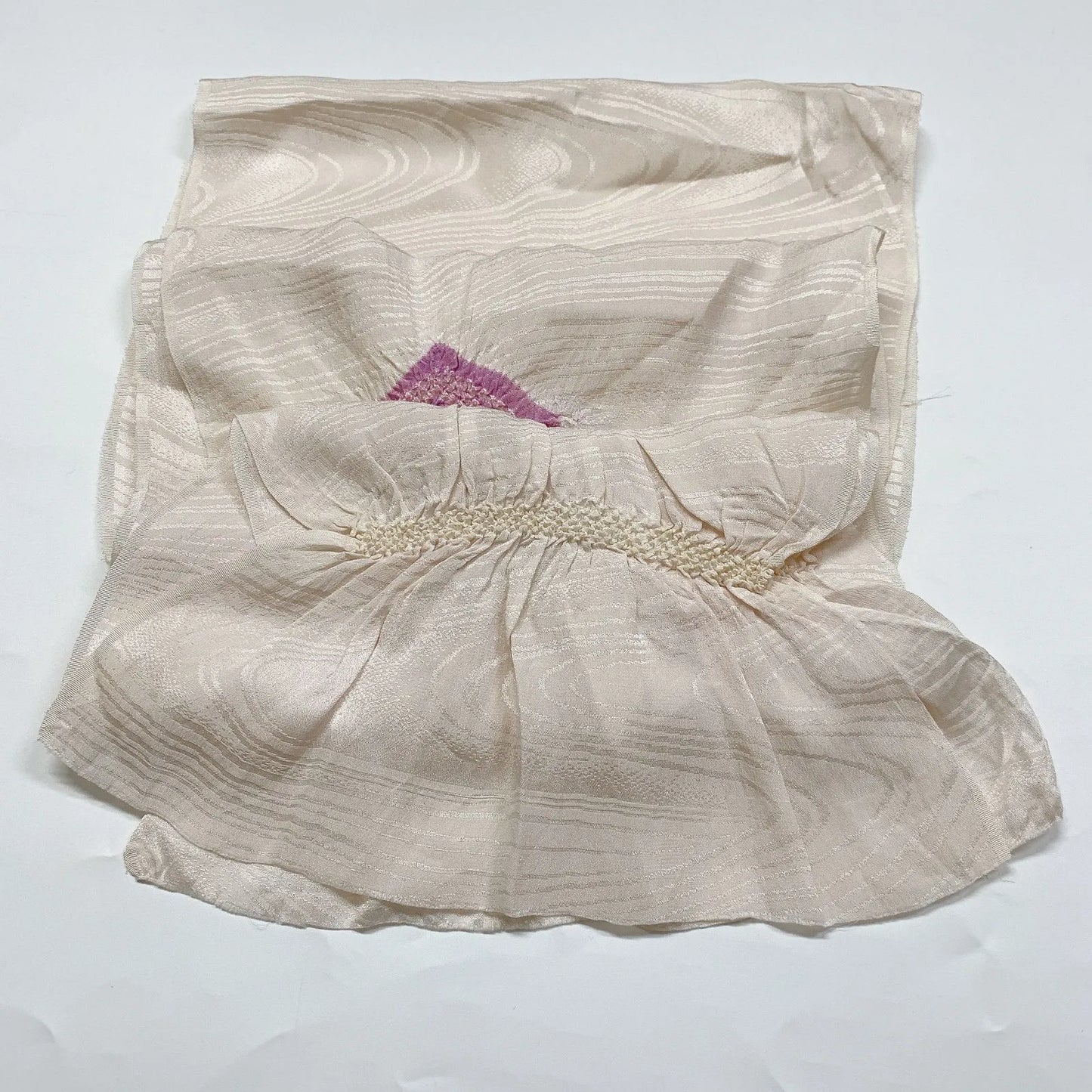 7438# Japanese Kimono Accessory Obiage and Obijime 2-piece Set Silk Shibori