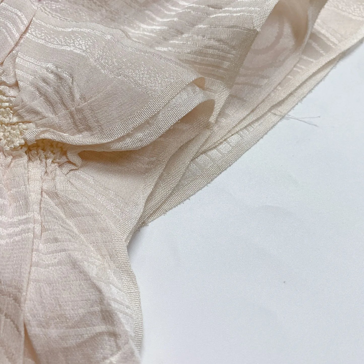 7438# Japanese Kimono Accessory Obiage and Obijime 2-piece Set Silk Shibori