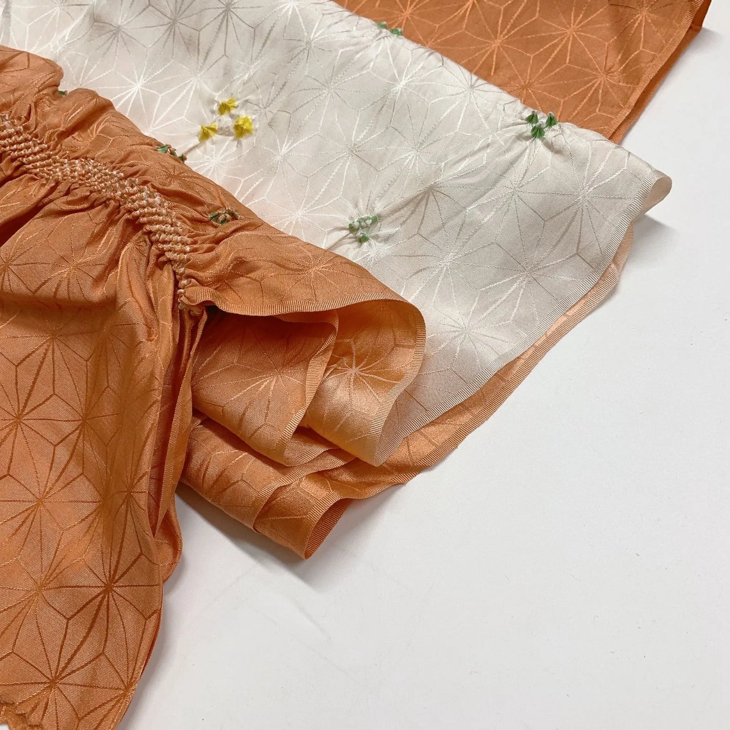 7440# Japanese Kimono Accessory Obiage and Obijime 2-piece Set Silk Shibori