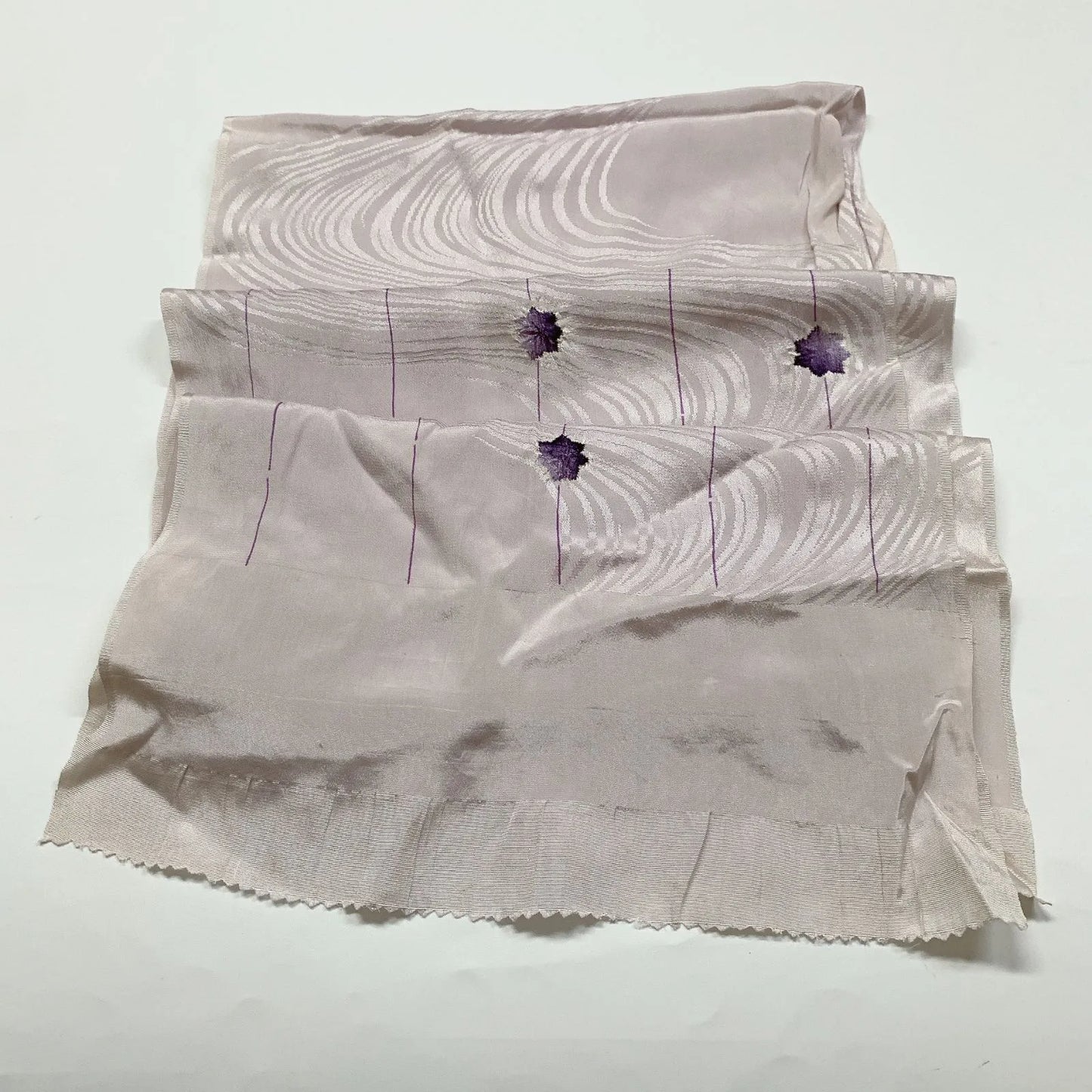 7451# Japanese Kimono Accessory Obiage and Obijime 2-piece Set Silk Shibori