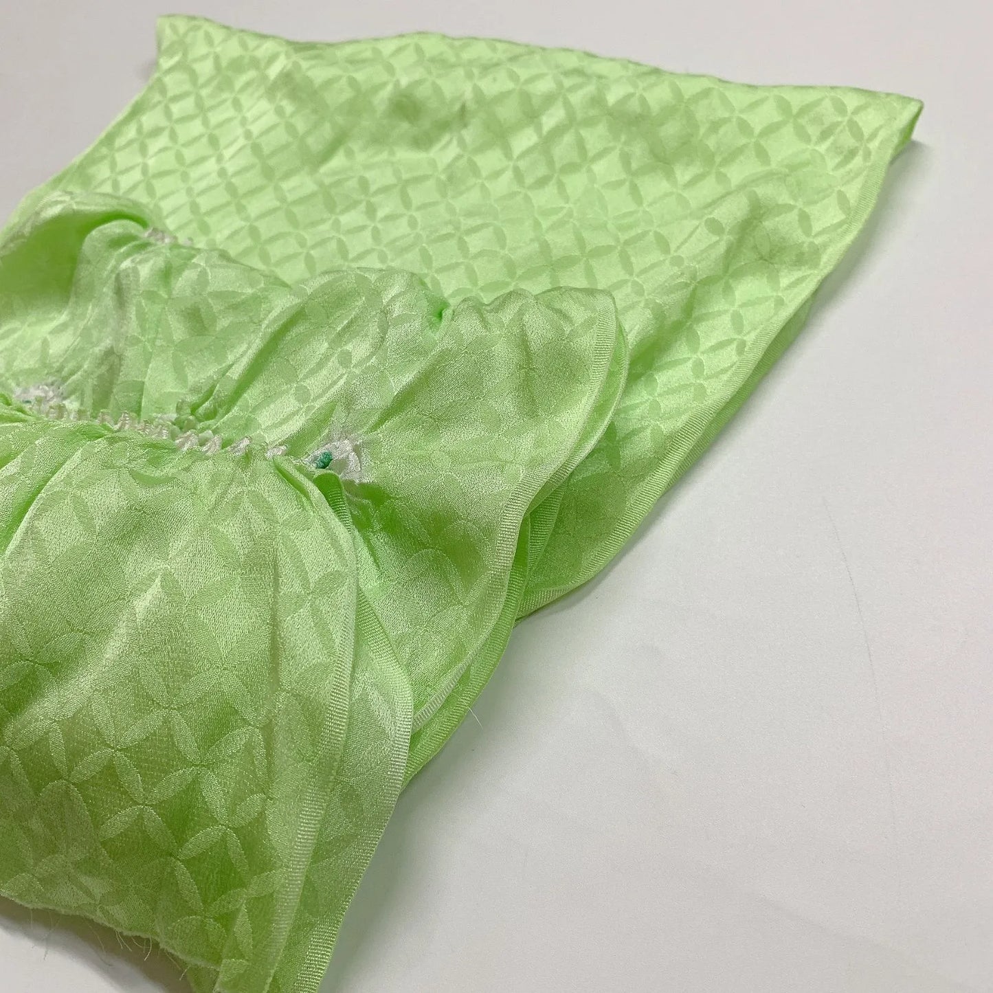 7452# Japanese Kimono Accessory Obiage and Obijime 2-piece Set Silk Shibori