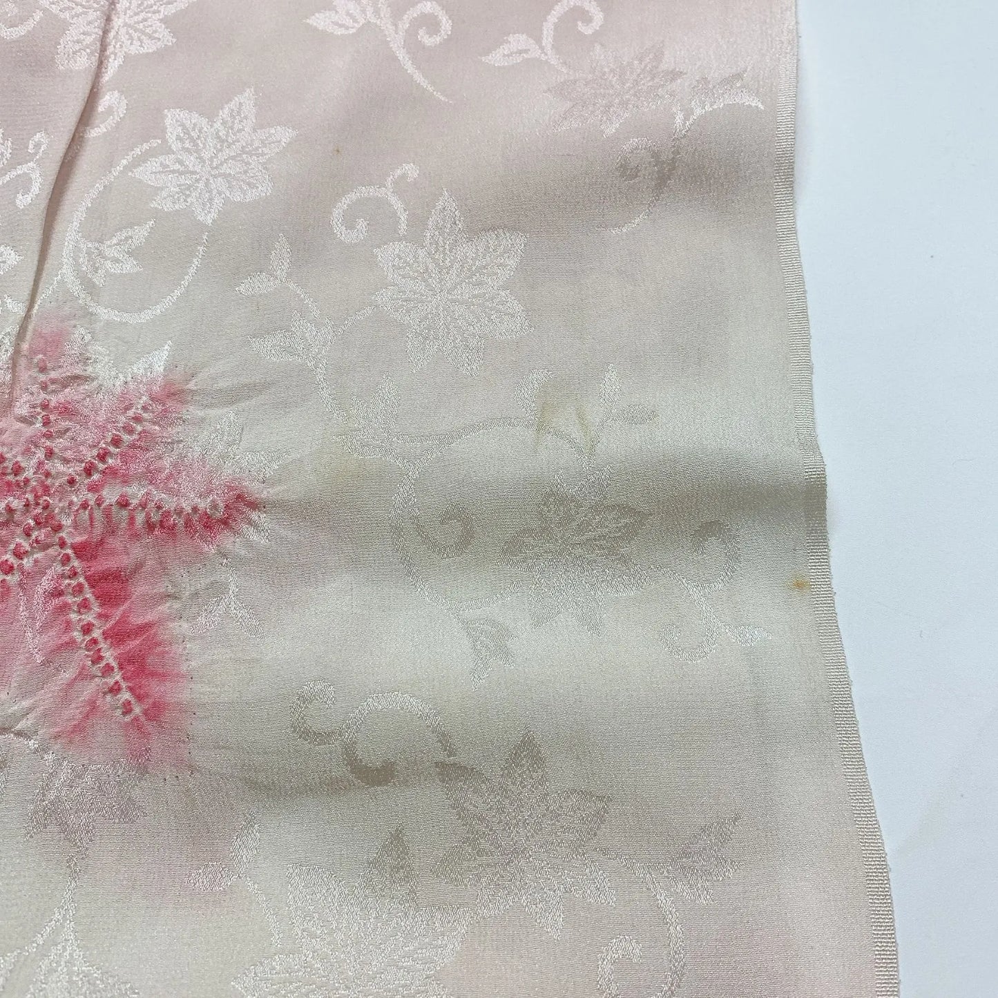 7459# Japanese Kimono Accessory Vintage Obiage and Obijime 2-piece Set Silk