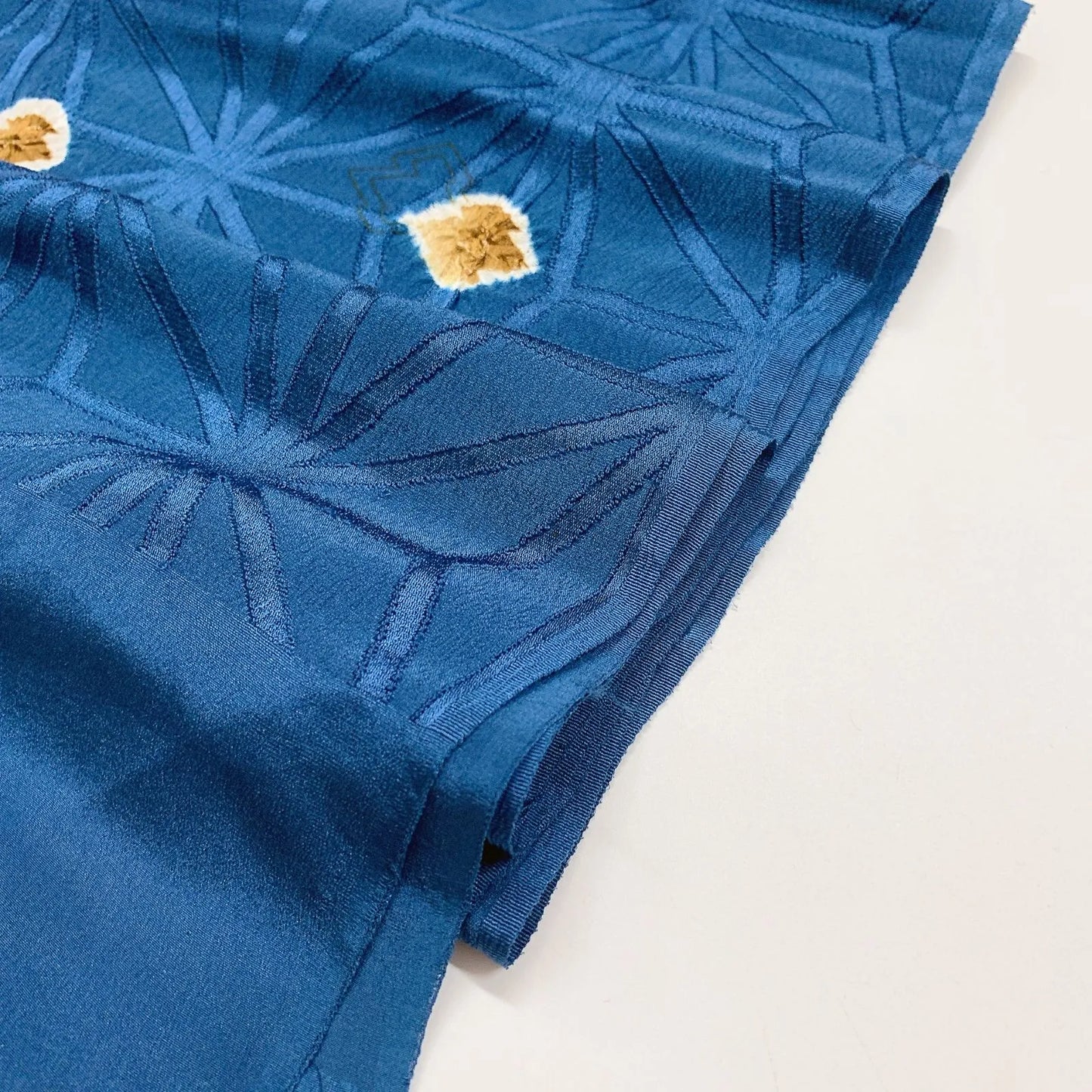 7460# Japanese Kimono Accessory Obiage and Obijime 2-piece Set Silk Shibori