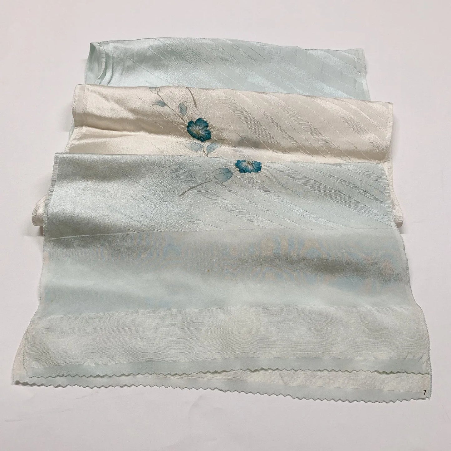 7463# Japanese Kimono Accessory Obiage and Obijime 2-piece Set Silk Shibori
