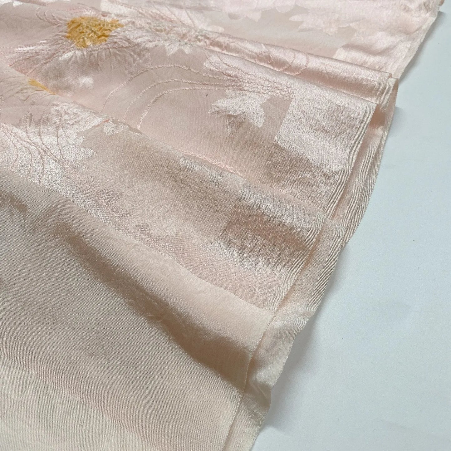 7467# Japanese Kimono Accessory Obiage and Obijime 2-piece Set Silk Shibori