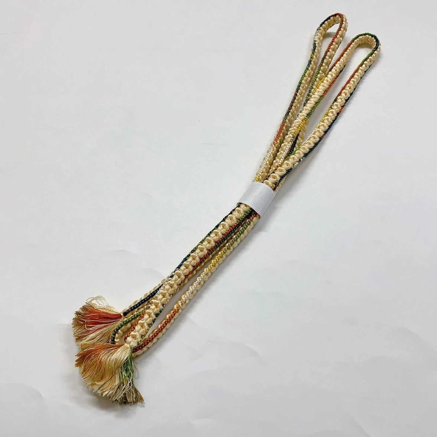 7420# Japanese Kimono Accessory Vintage Obiage and Obijime 2-piece Set Silk