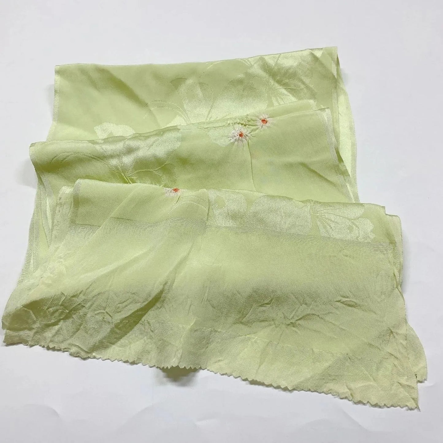7421# Japanese Kimono Accessory Obiage and Obijime 2-piece Set Silk Shibori