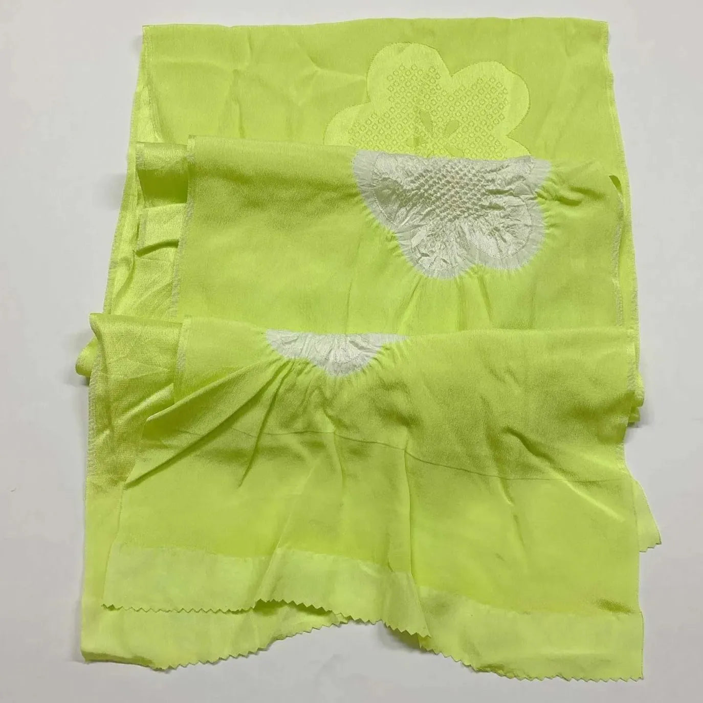 7446# Japanese Kimono Accessory Obiage and Obijime 2-piece Set Silk Shibori