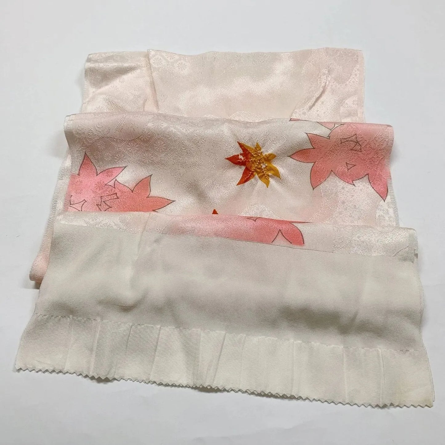 7450# Japanese Kimono Accessory Obiage and Obijime 2-piece Set Silk Shibori