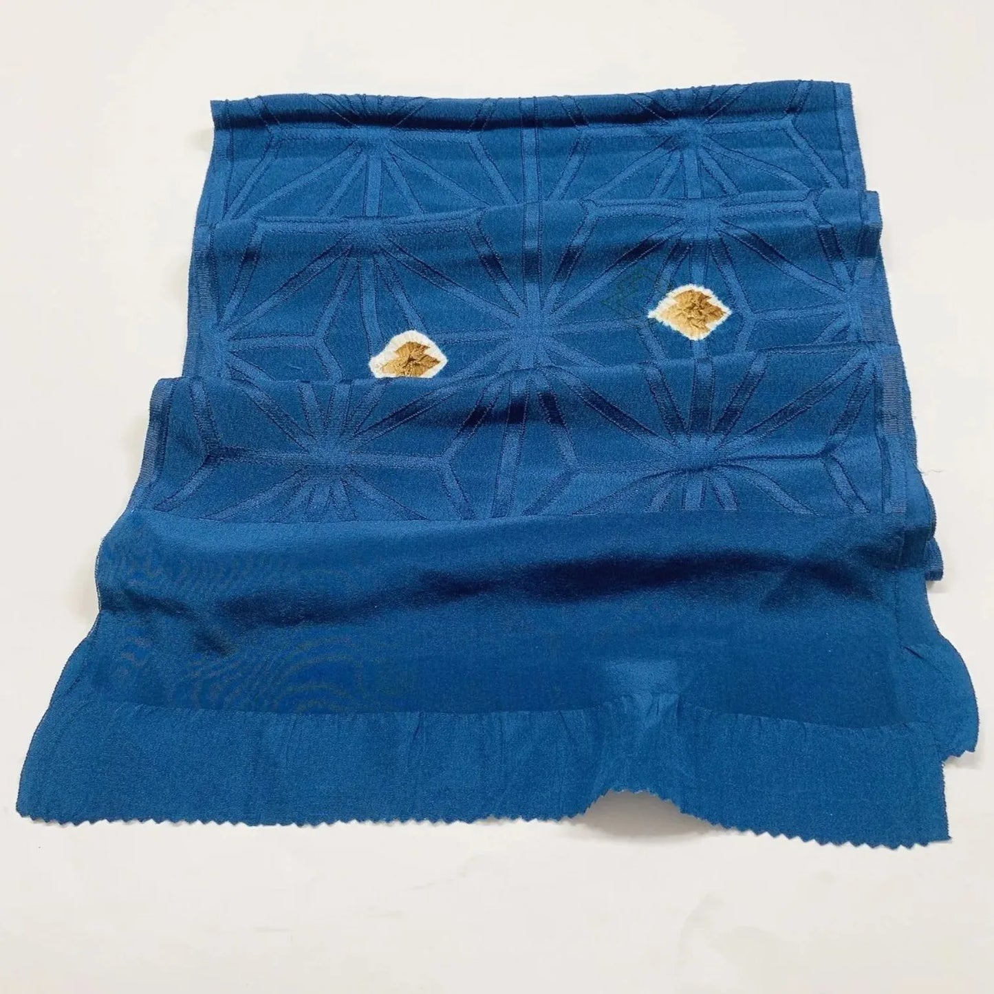7460# Japanese Kimono Accessory Obiage and Obijime 2-piece Set Silk Shibori