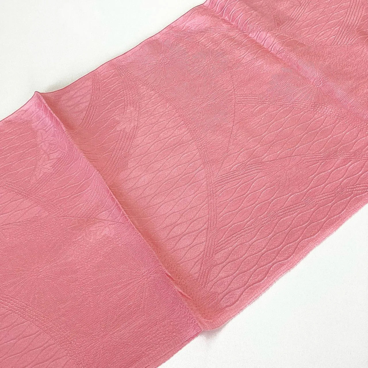 7546# Japanese Kimono Accessory Vintage Obiage and Obijime 2-piece Set Silk