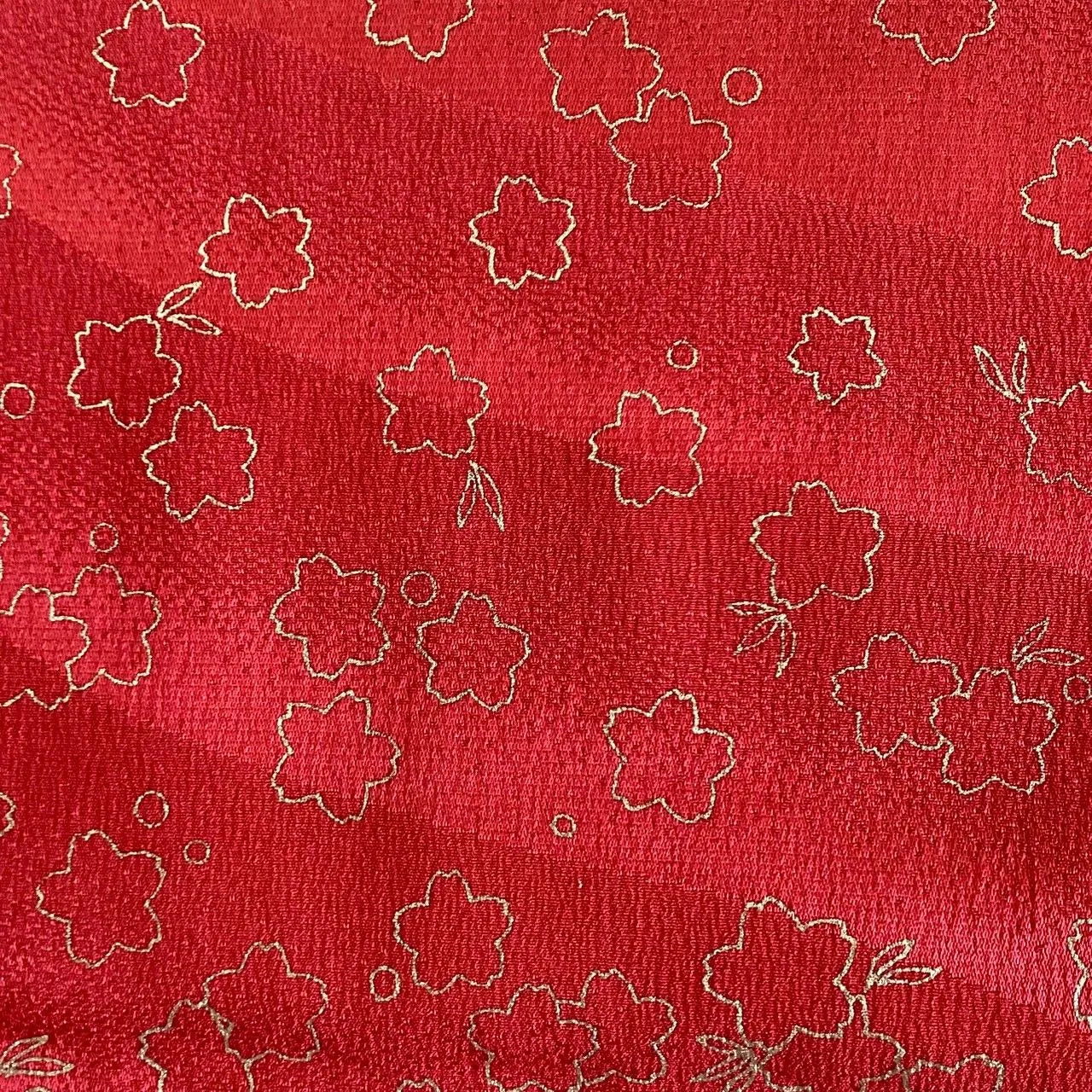 7554# Japanese Kimono Accessory Vintage Obiage and Obijime 2-piece Set Silk