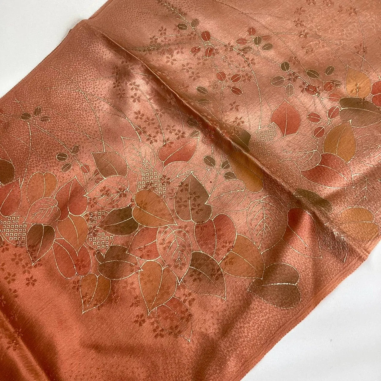 7564# Japanese Kimono Accessory Vintage Obiage and Obijime 2-piece Set Silk