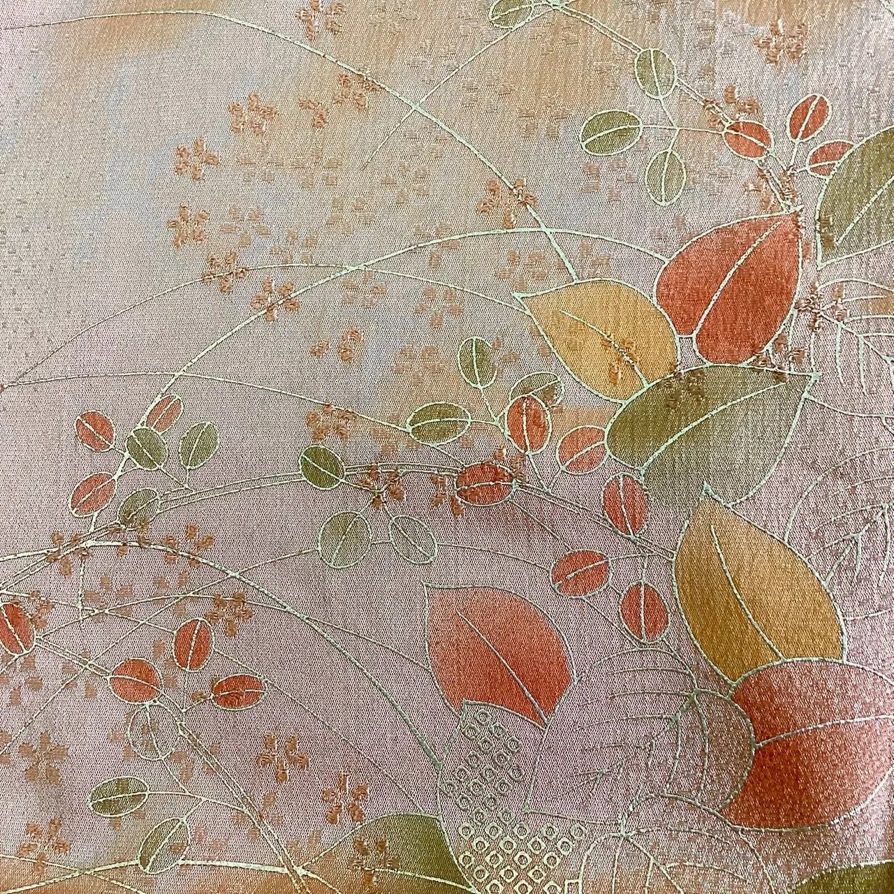 7564# Japanese Kimono Accessory Vintage Obiage and Obijime 2-piece Set Silk