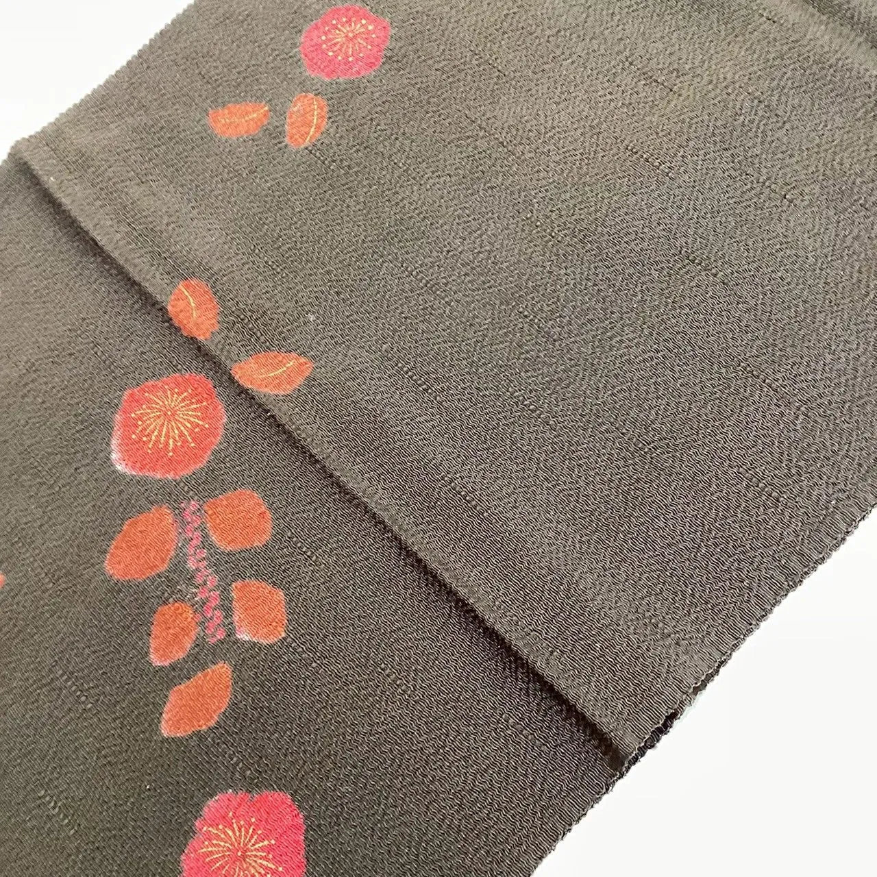 7566# Japanese Kimono Accessory Vintage Obiage and Obijime 2-piece Set Silk