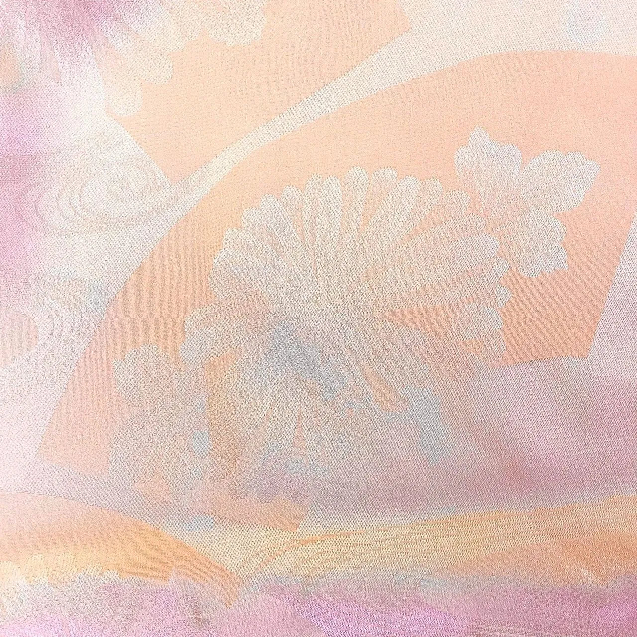 7570# Japanese Kimono Accessory Vintage Obiage and Obijime 2-piece Set Silk