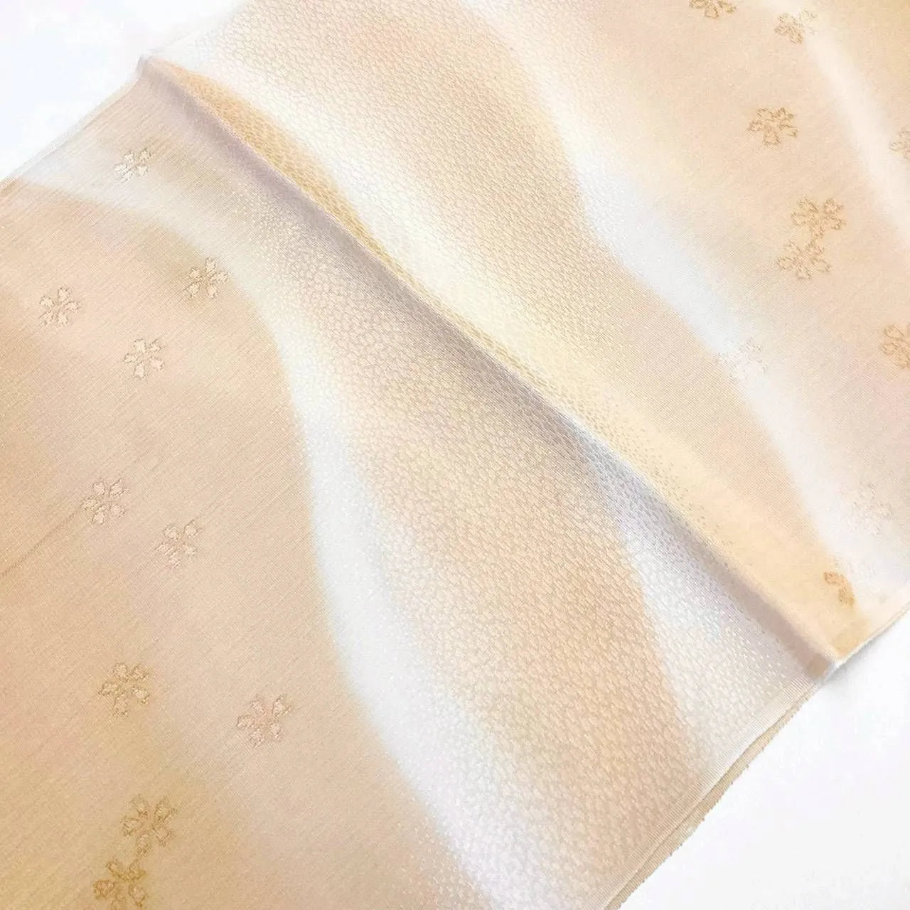 7581# Japanese Kimono Accessory Vintage Obiage and Obijime 2-piece Set Silk