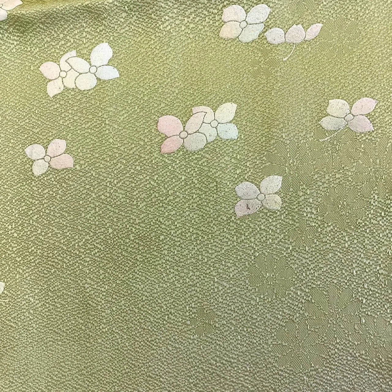 7585# Japanese Kimono Accessory Vintage Obiage and Obijime 2-piece Set Silk