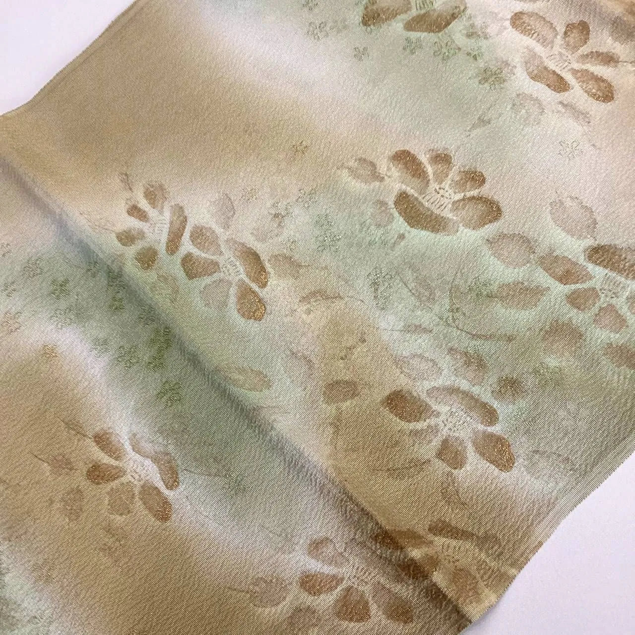 7586# Japanese Kimono Accessory Vintage Obiage and Obijime 2-piece Set Silk