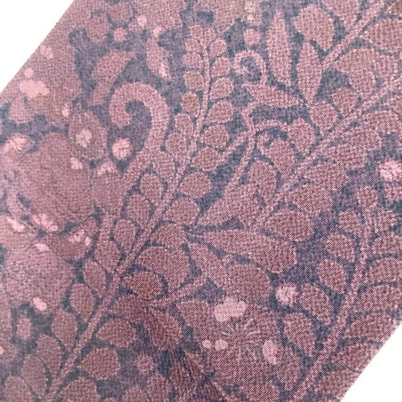 7587# Japanese Kimono Accessory Vintage Obiage and Obijime 2-piece Set Silk