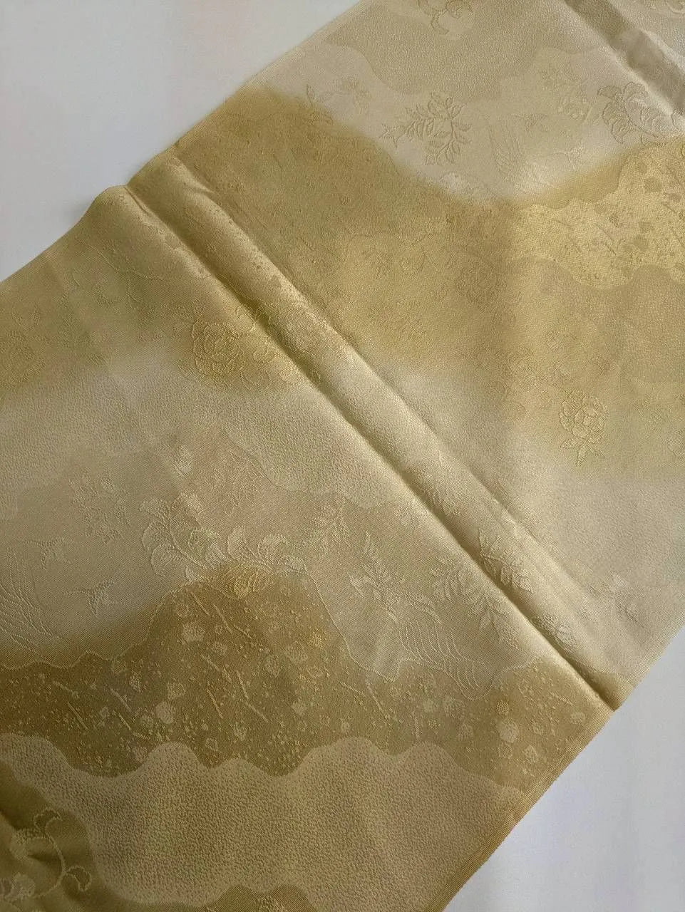 7599# Japanese Kimono Accessory Vintage Obiage and Obijime 2-piece Set Silk