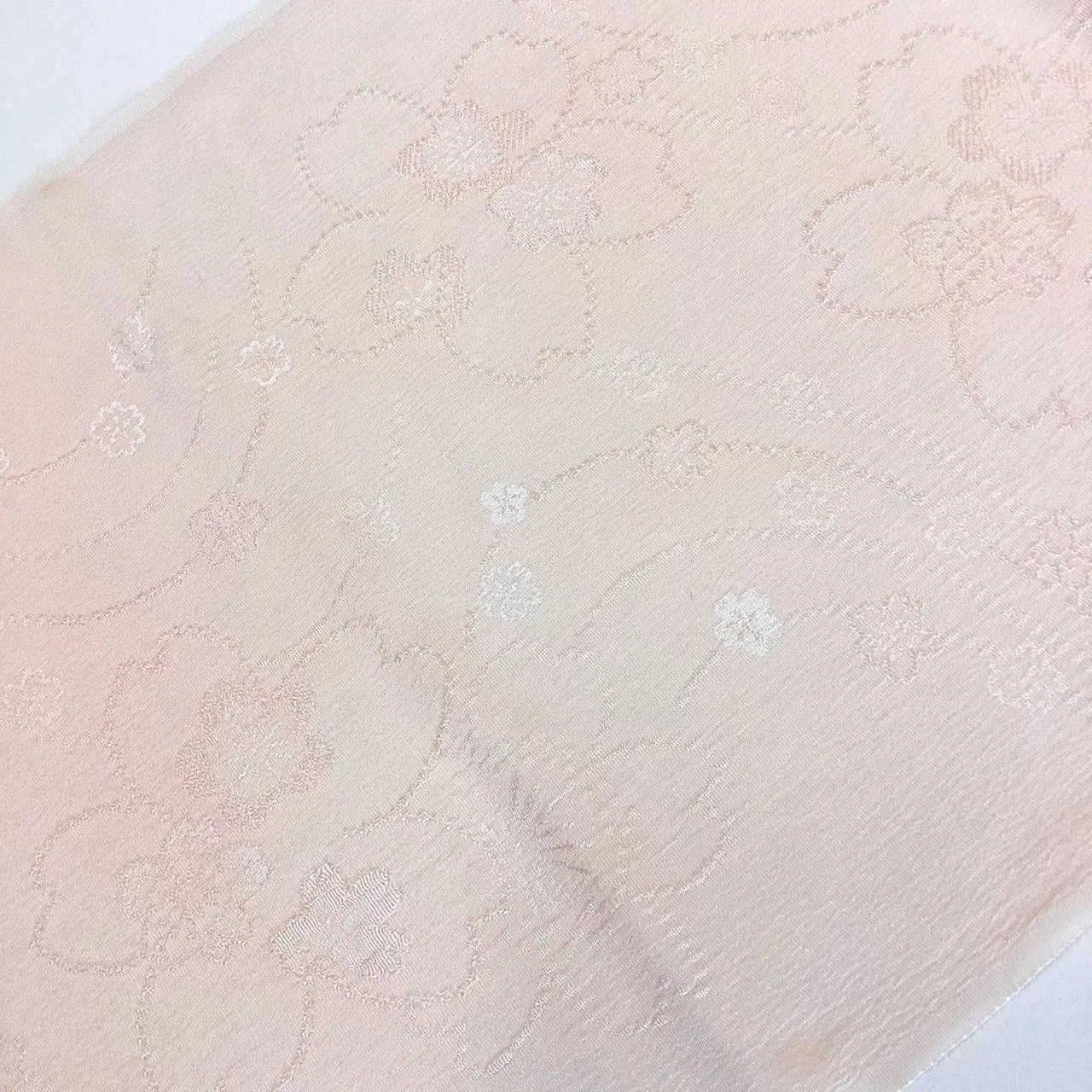7608# Japanese Kimono Accessory Vintage Obiage and Obijime 2-piece Set Silk
