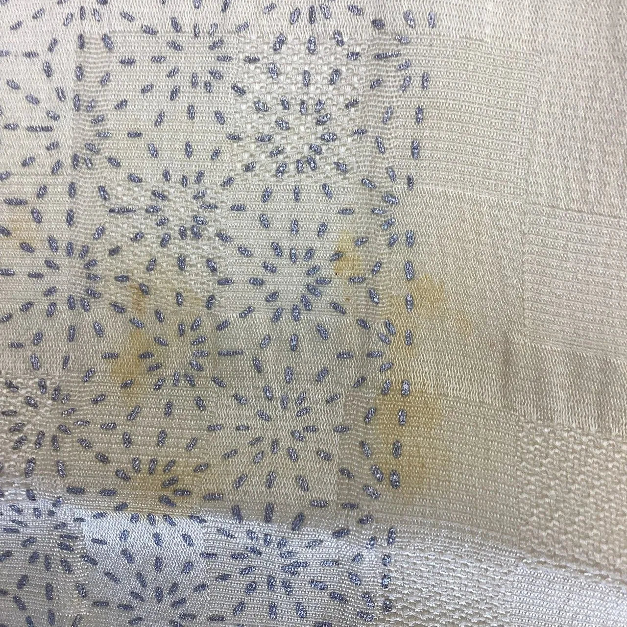 7643# Japanese Kimono Accessory Vintage Obiage and Obijime 2-piece Set Silk