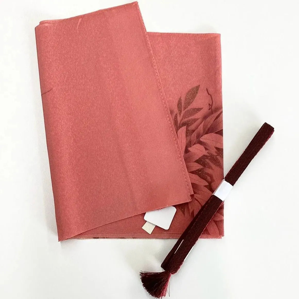 7618# Japanese Kimono Accessory Vintage Obiage and Obijime 2-piece Set Silk