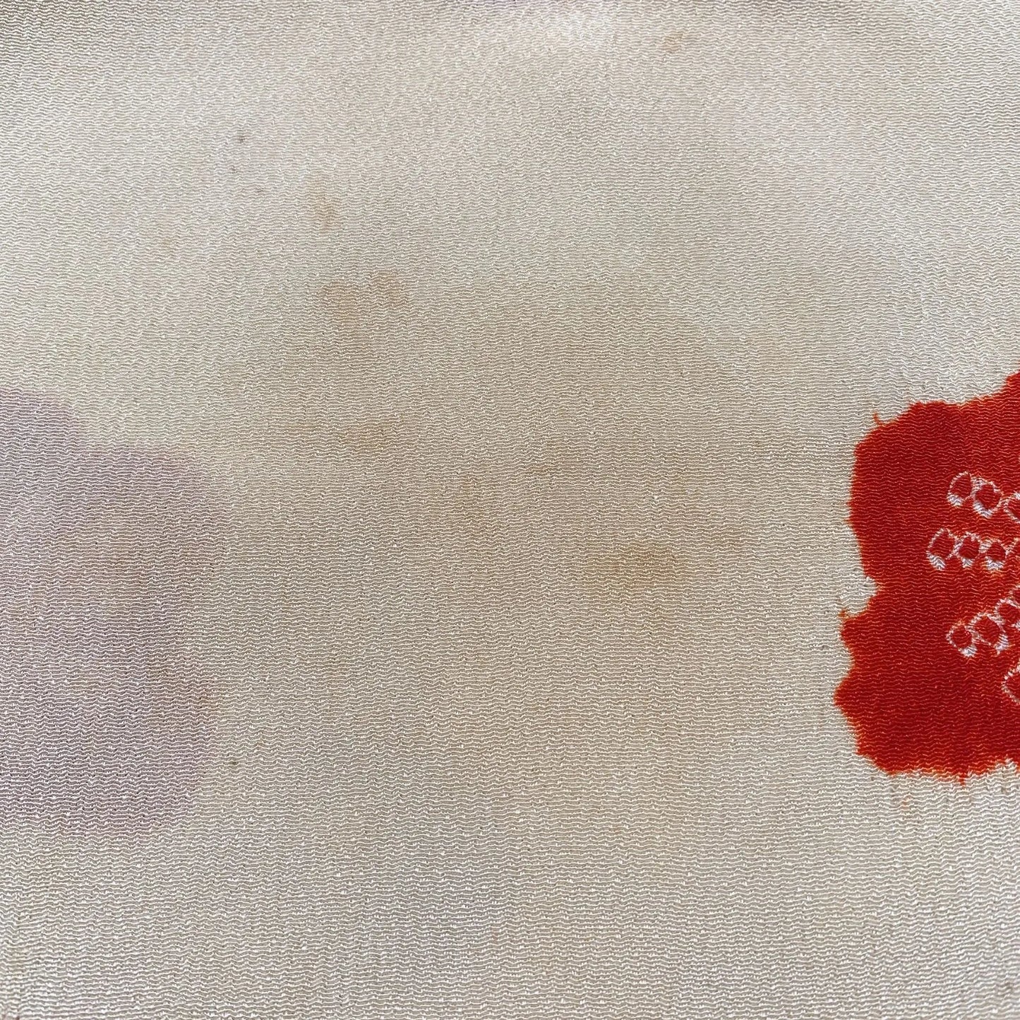 7663# Japanese Kimono Accessory Vintage Obiage and Obijime 2-piece Set Silk