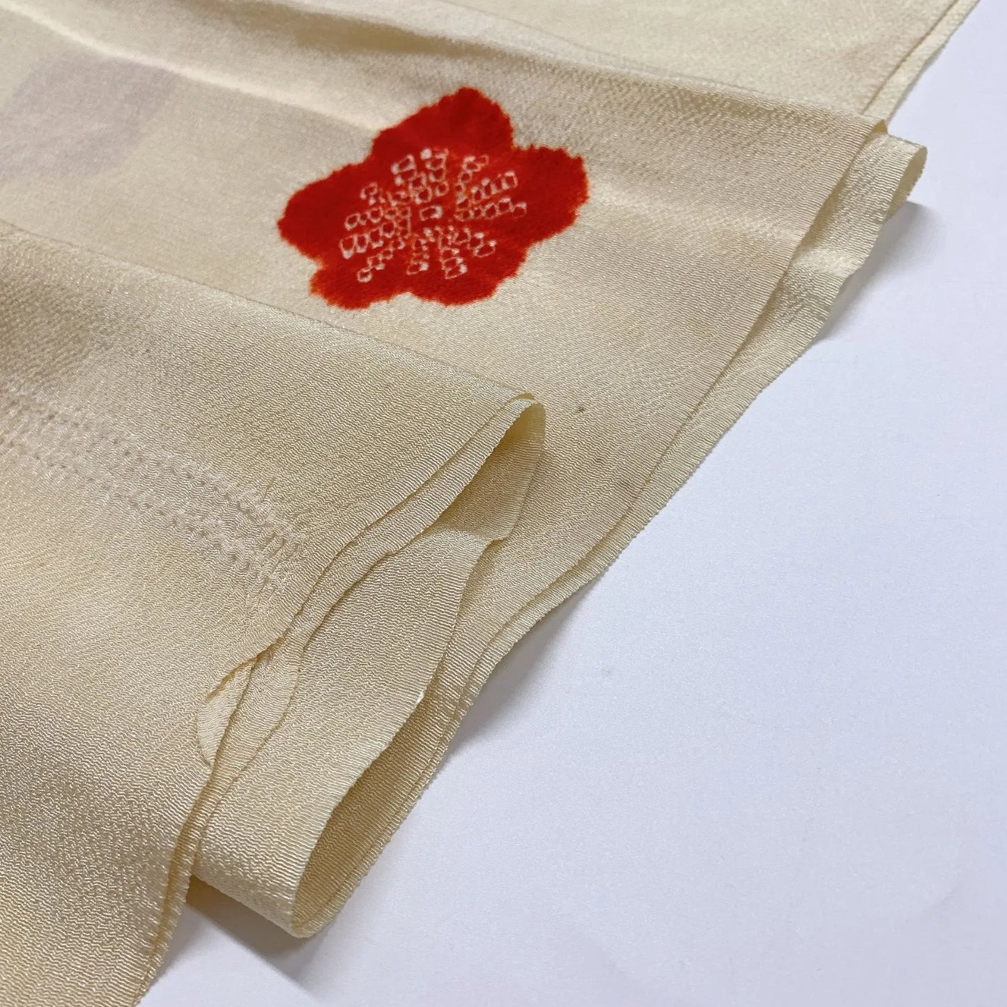 7663# Japanese Kimono Accessory Vintage Obiage and Obijime 2-piece Set Silk