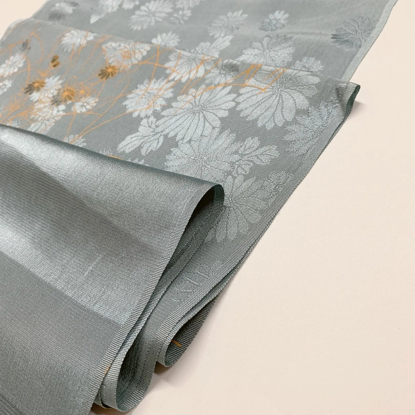 7664# Japanese Kimono Accessory Vintage Obiage and Obijime 2-piece Set Silk