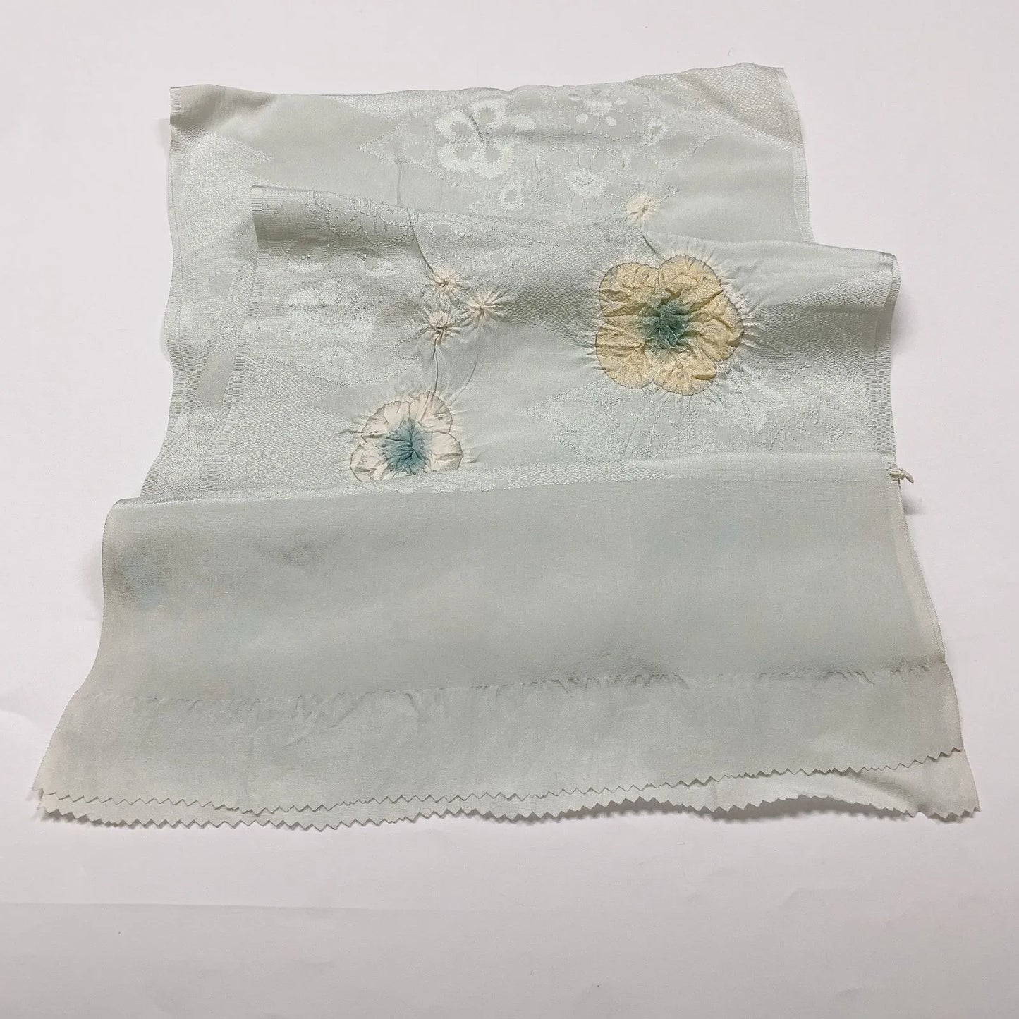 7666# Japanese Kimono Accessory Vintage Obiage and Obijime 2-piece Set Silk