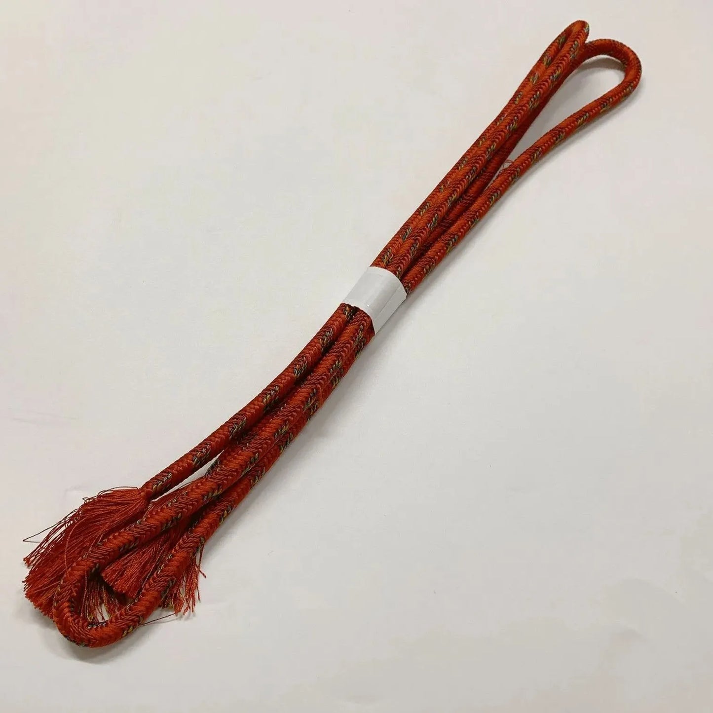 7651# Japanese Kimono Accessory Vintage Obiage and Obijime 2-piece Set Silk