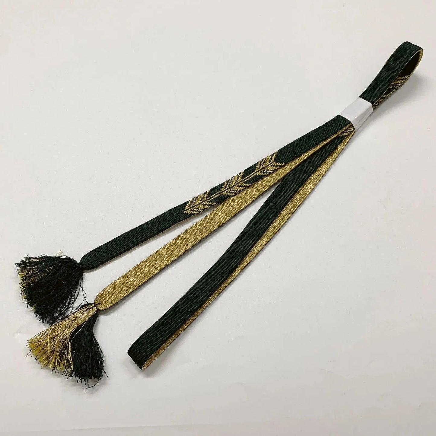 7662# Japanese Kimono Accessory Vintage Obiage and Obijime 2-piece Set Silk