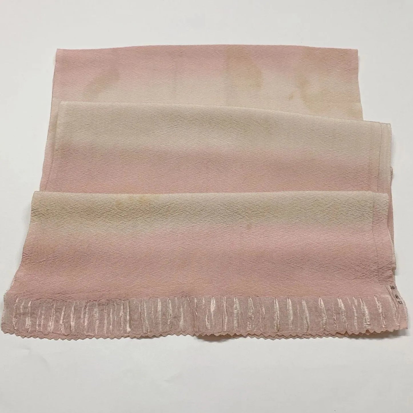 7665# Japanese Kimono Accessory Vintage Obiage and Obijime 2-piece Set Silk
