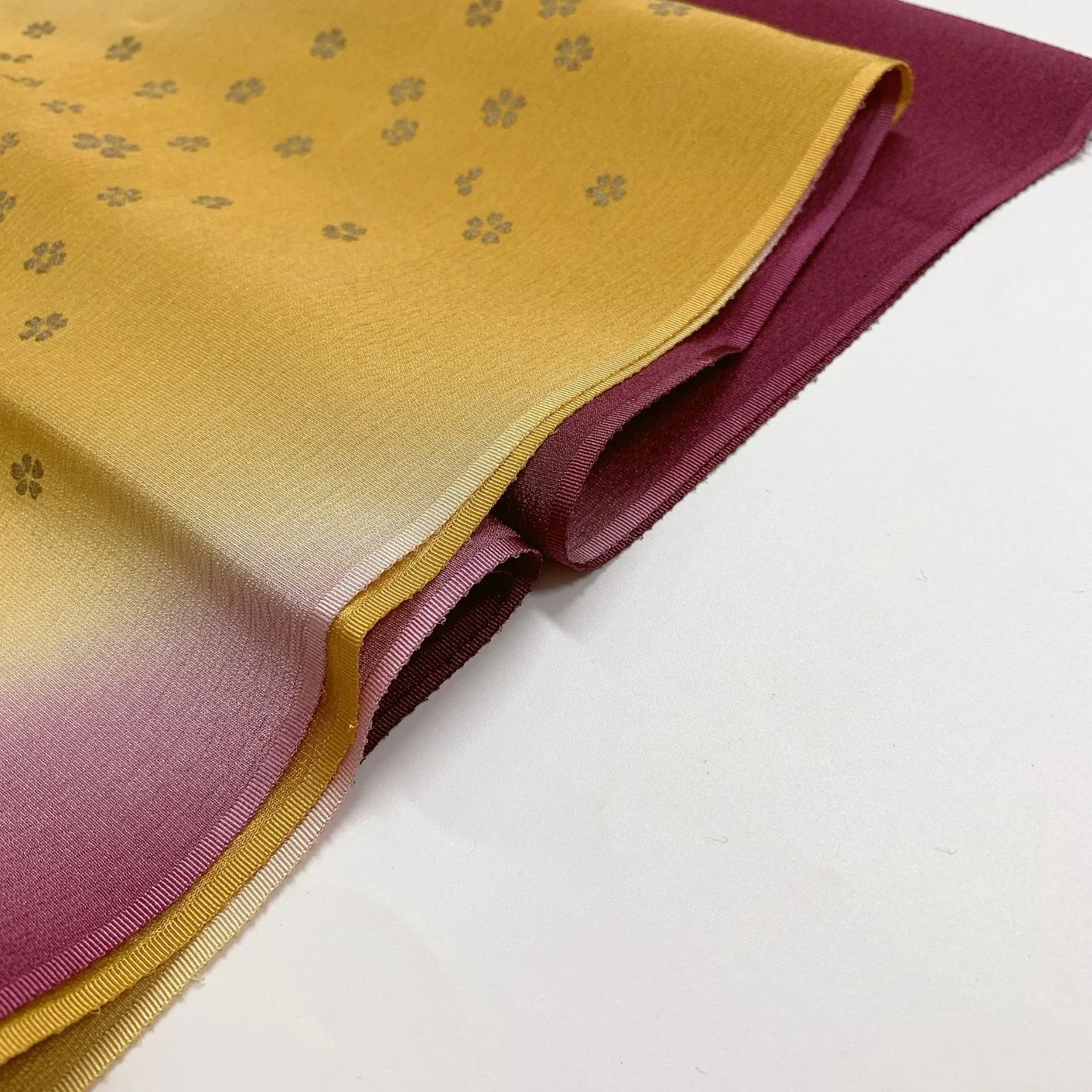 7678# Japanese Kimono Accessory Vintage Obiage and Obijime 2-piece Set Silk