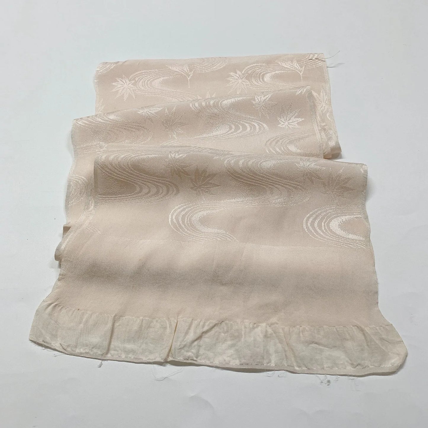 7681# Japanese Kimono Accessory Vintage Obiage and Obijime 2-piece Set Silk