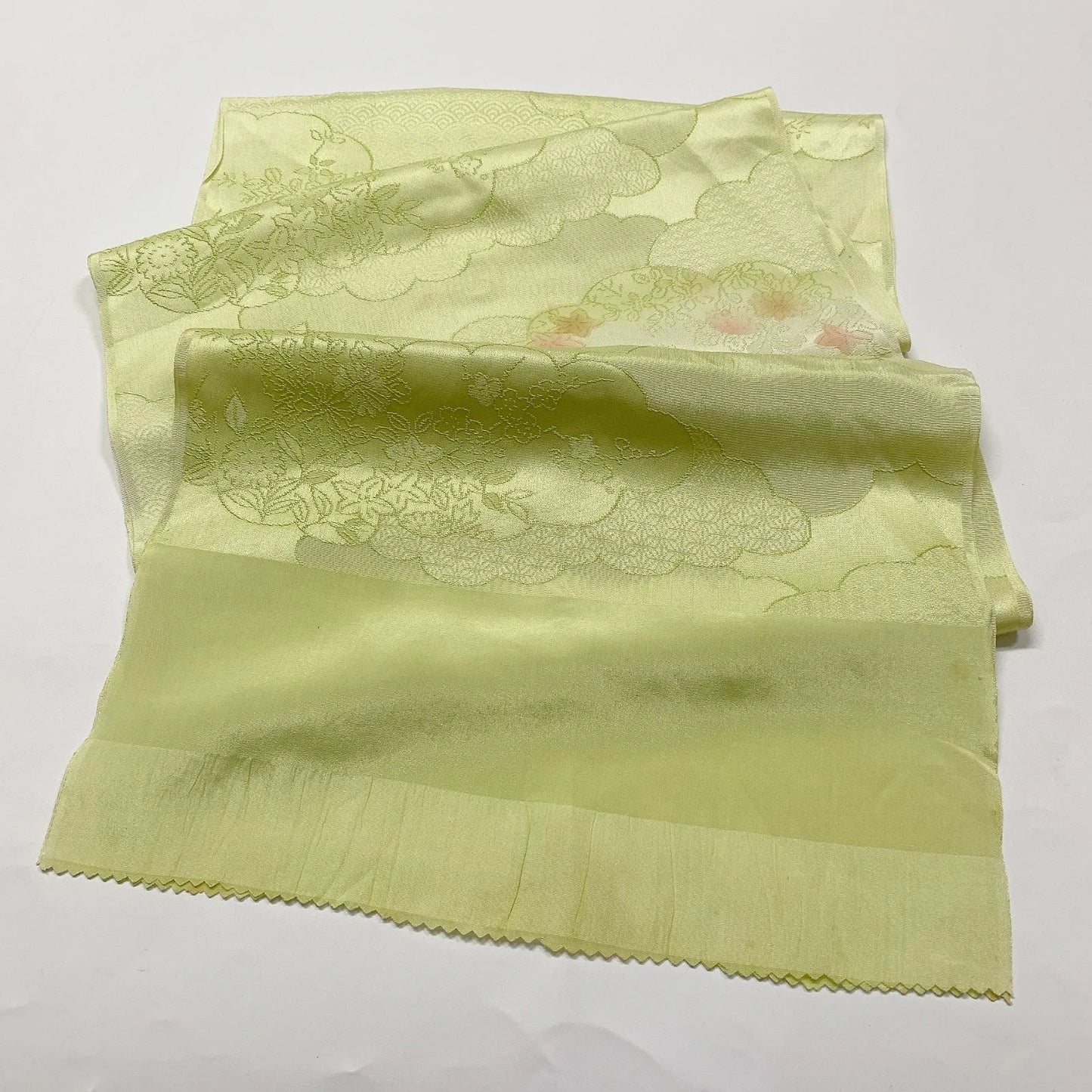 7684# Japanese Kimono Accessory Vintage Obiage and Obijime 2-piece Set Silk