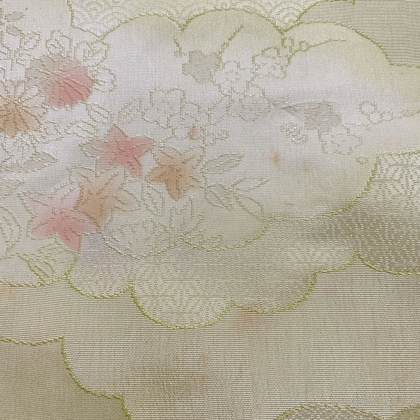 7684# Japanese Kimono Accessory Vintage Obiage and Obijime 2-piece Set Silk