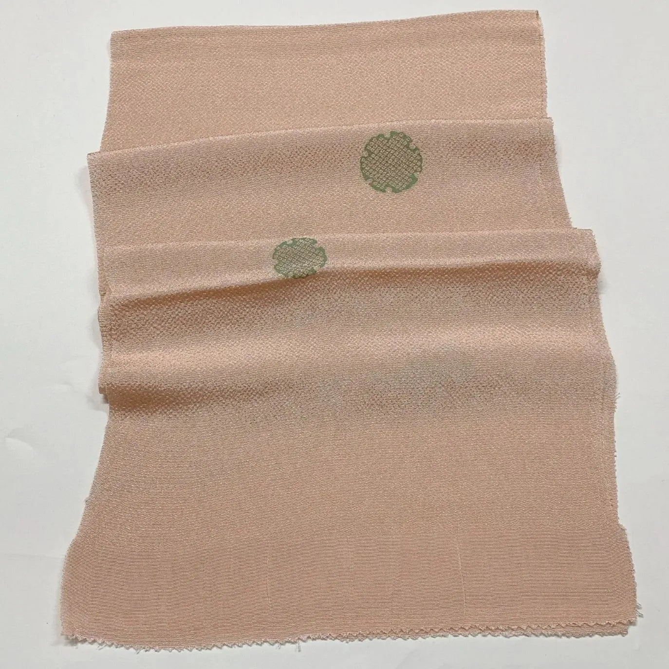 7672# Japanese Kimono Accessory Vintage Obiage and Obijime 2-piece Set Silk