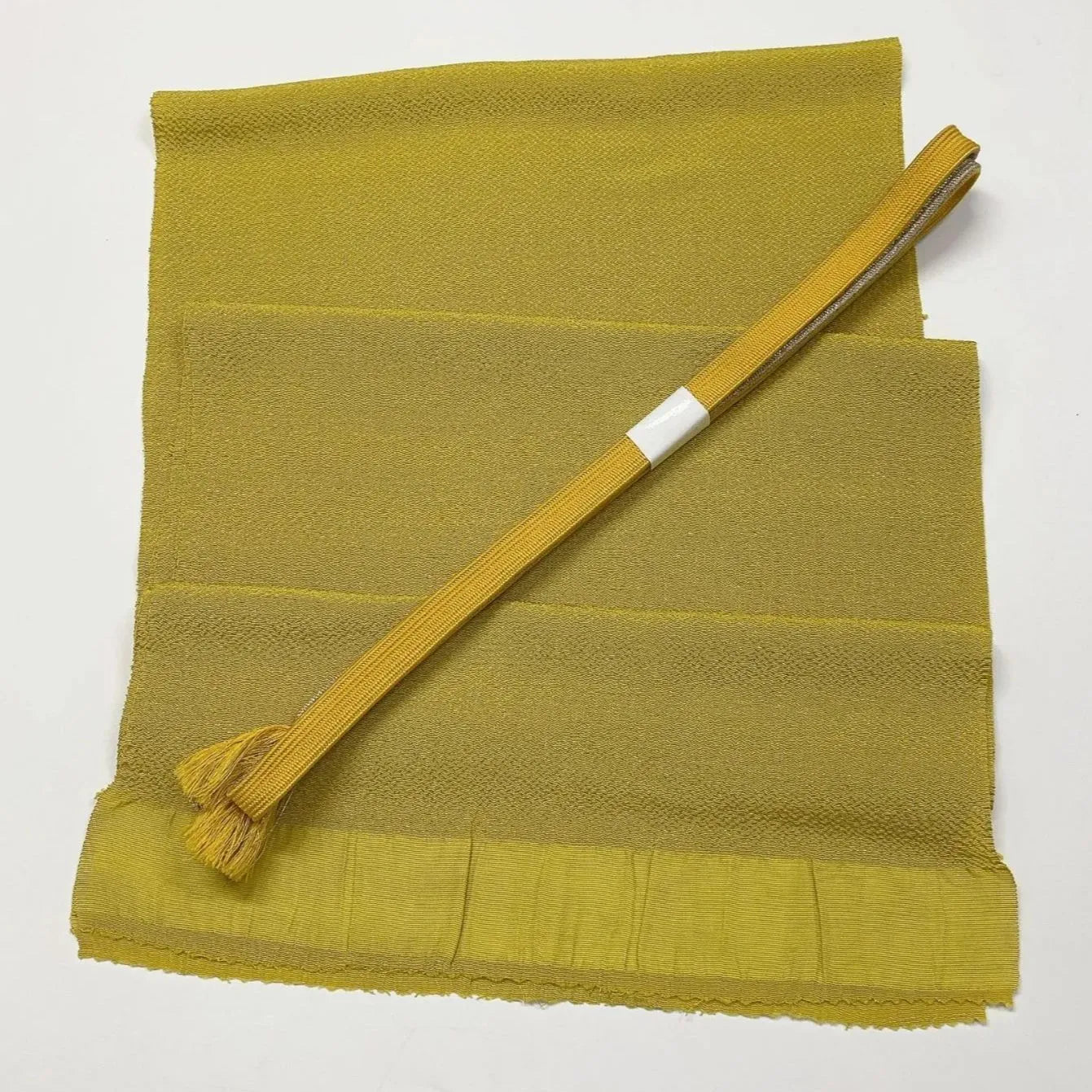 7675# Japanese Kimono Accessory Vintage Obiage and Obijime 2-piece Set Silk