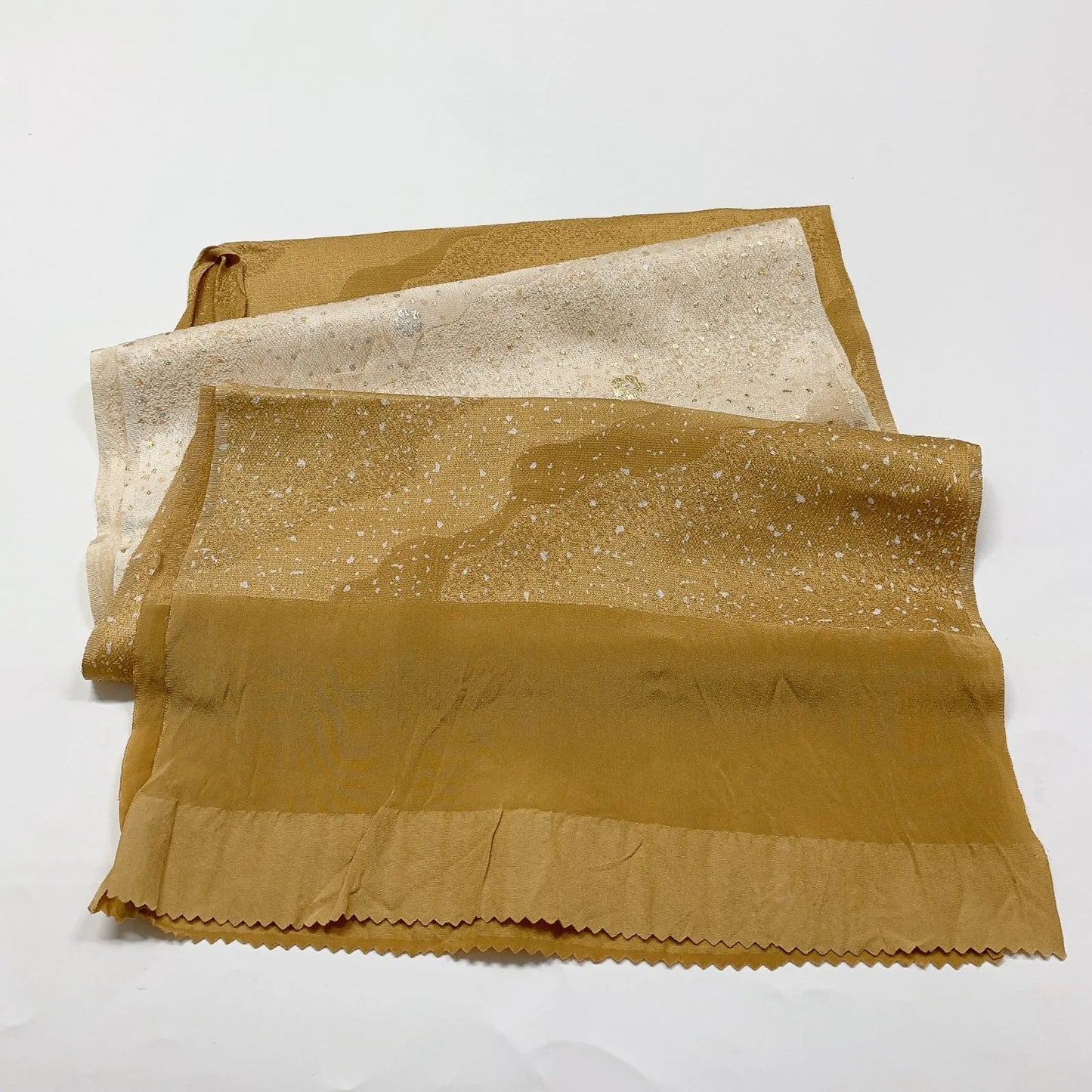 7694# Japanese Kimono Accessory Vintage Obiage and Obijime 2-piece Set Silk