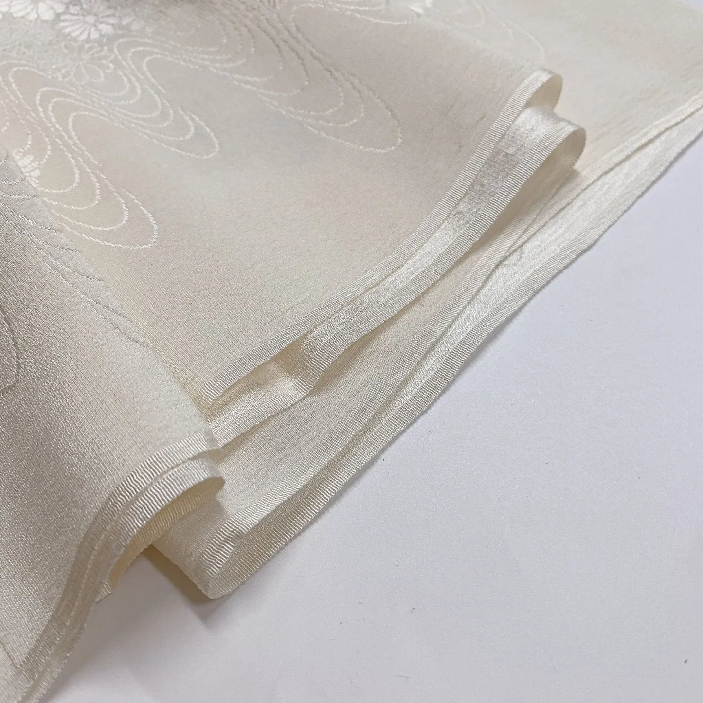7695# Japanese Kimono Accessory Vintage Obiage and Obijime 2-piece Set Silk
