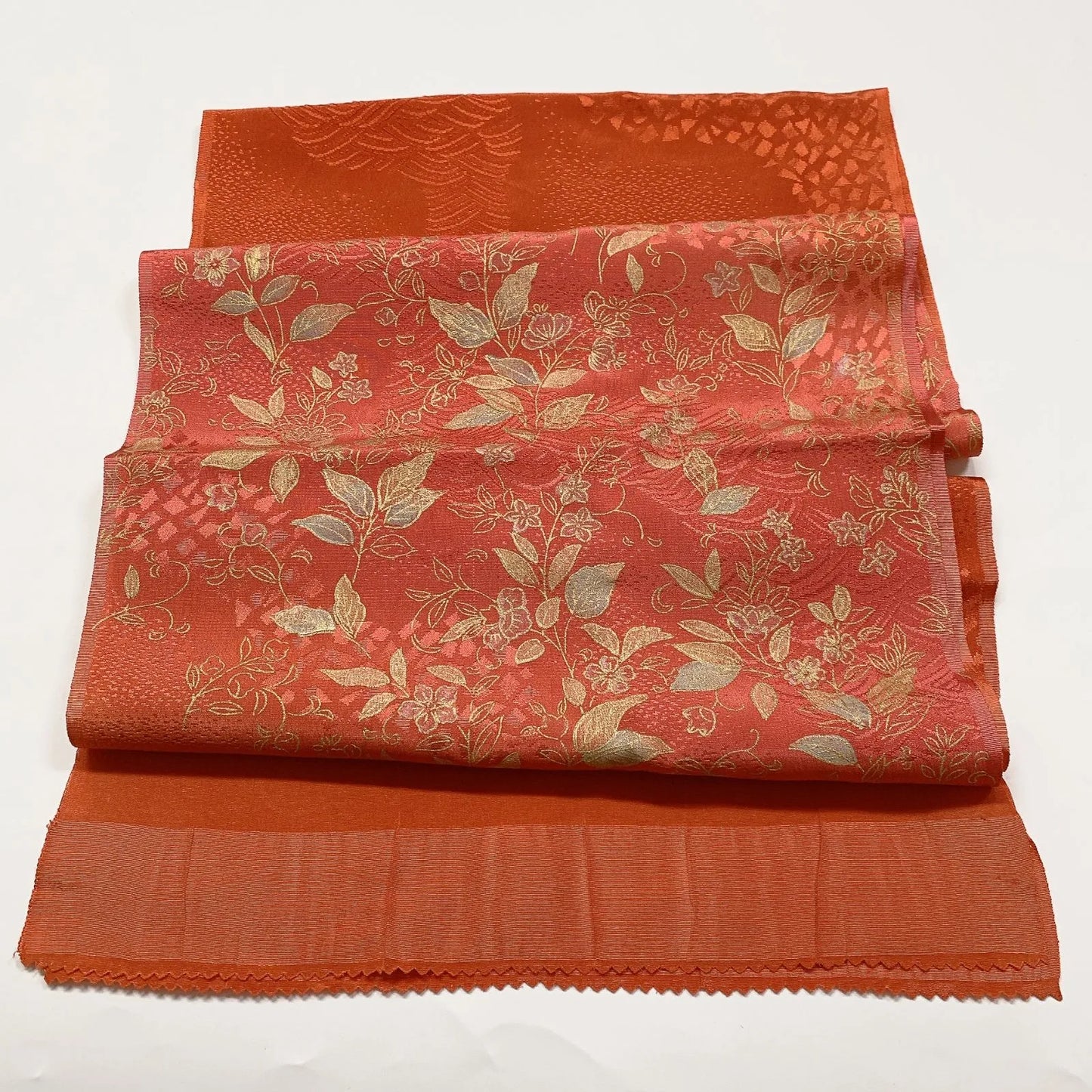 7697# Japanese Kimono Accessory Vintage Obiage and Obijime 2-piece Set Silk