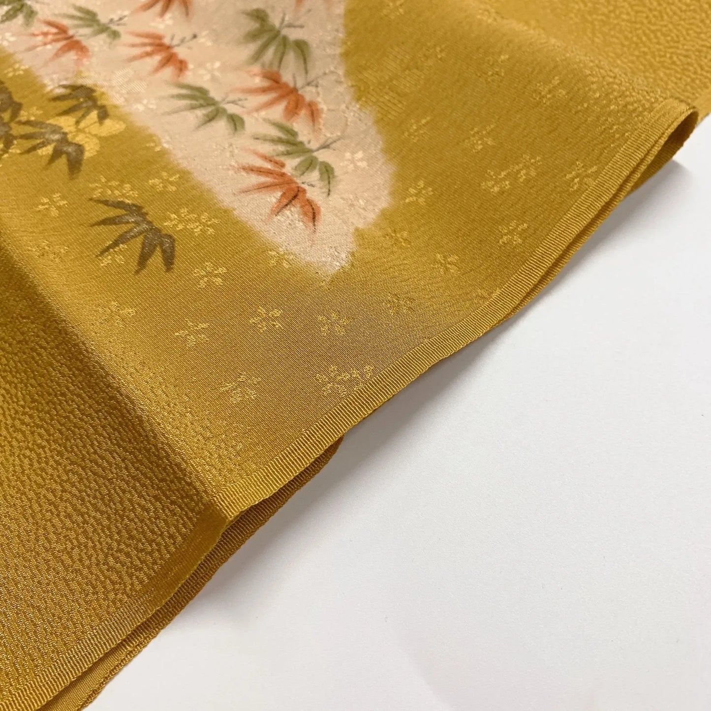 7702# Japanese Kimono Accessory Vintage Obiage and Obijime 2-piece Set Silk