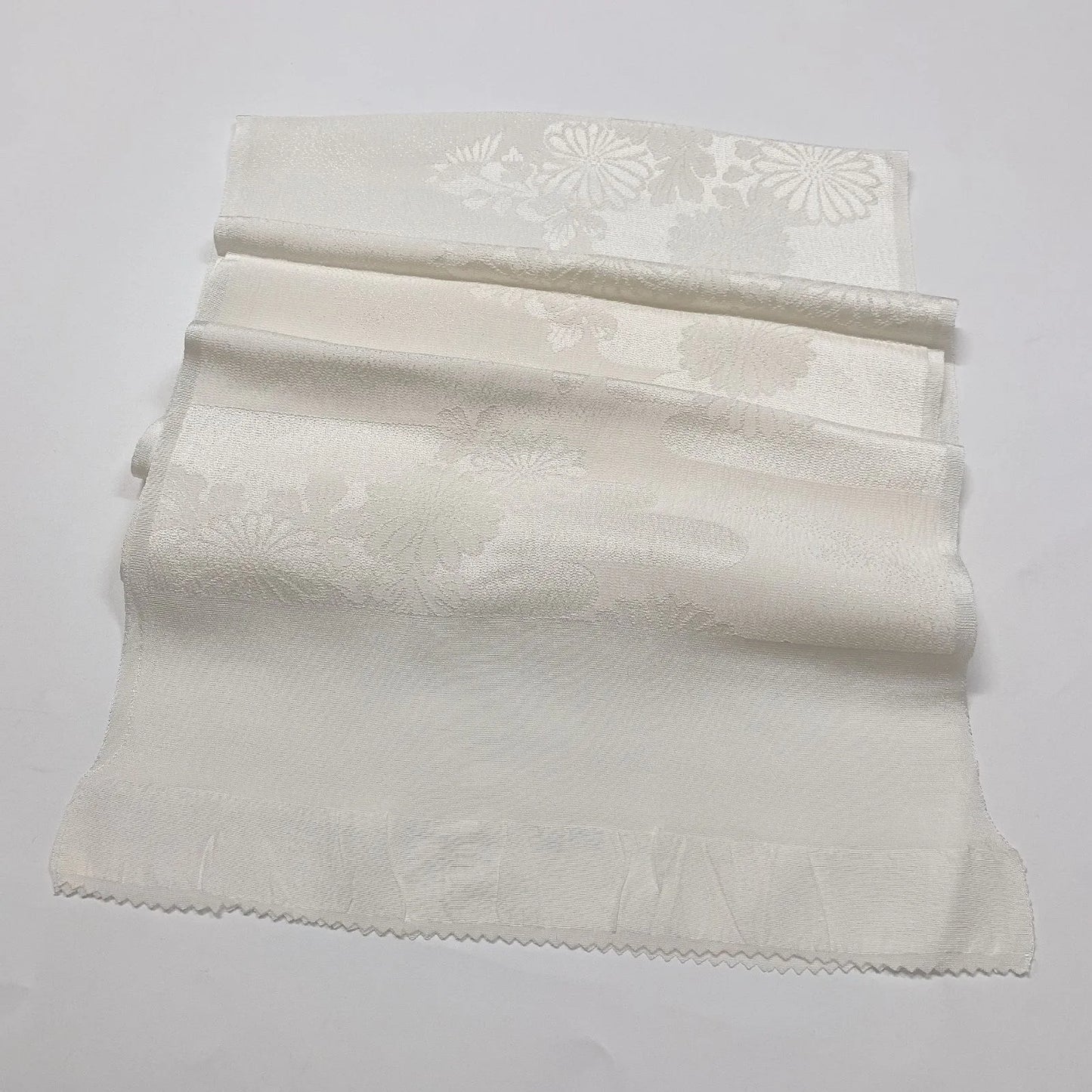 7710# Japanese Kimono Accessory Vintage Obiage and Obijime 2-piece Set Silk